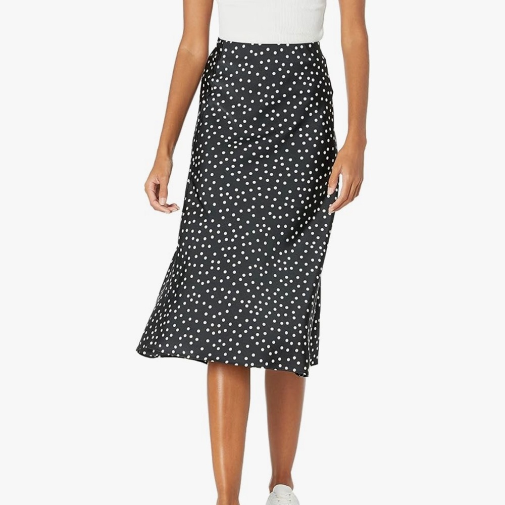 NWT The Drop Women's Maya Silky Slip Skirt (L)